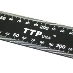 Thước ke góc vuông màu đen TTPusa TTP 230-45-490,230-45-440