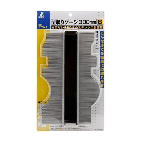 Thước dưỡng đo hình dạng 300mm Shinwa 77971