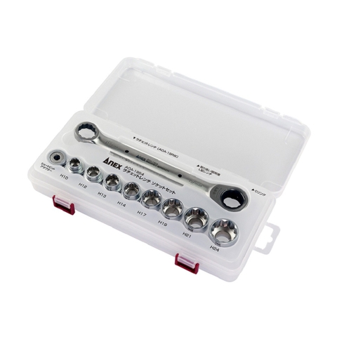 Bộ vặn ốc đa năng gồm cờ lê tự động ANEX AOA-19S4