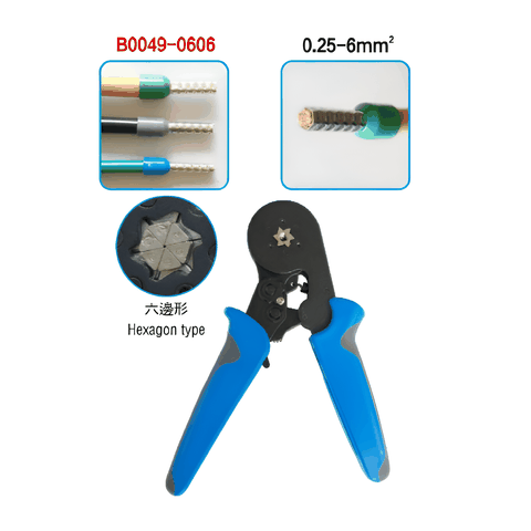 Kìm bấm cos vuông 6 cạnh lục giác Cmart B0049-0606