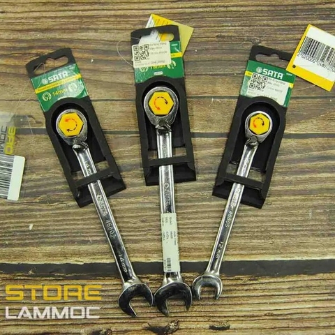 Cờ lê tự động đảo chiều 12mm, 13mm, 14mm, 15mm Sata 46605 ,46606, 46607, 46608