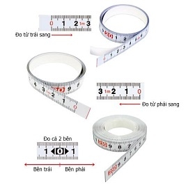 Thước dán số từ giữa sang hai bên 5m x 13mm Kds STC13-05BP