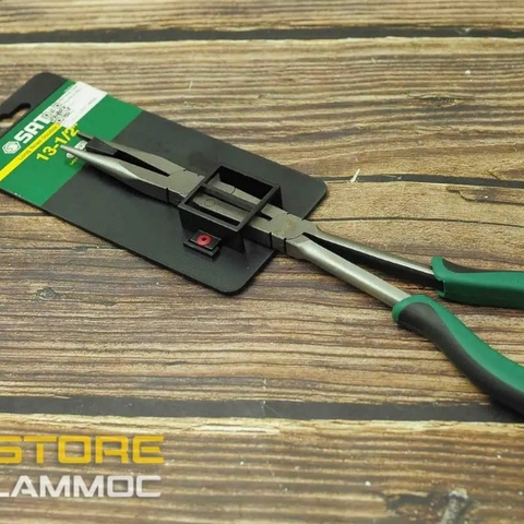 Kìm mỏ nhọn dài  Sata 70711 Double X  đầu thẳng