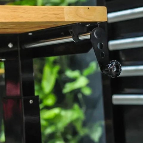 Bàn dụng cụ cao cấp nâng bằng cơ, có bánh xe 132cm CSPS-BDC VNLT132XDB12