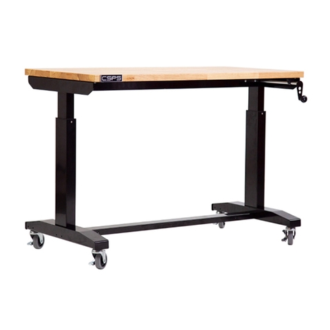 Bàn dụng cụ cao cấp nâng bằng cơ, có bánh xe 132cm CSPS-BDC VNLT132XDB12