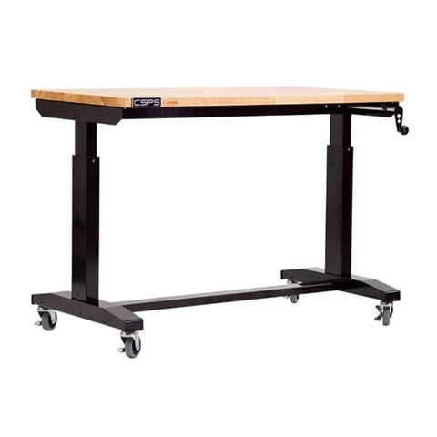 Bàn dụng cụ cao cấp nâng bằng cơ, có bánh xe 157cm CSPS-BDC VNLT157XDB12