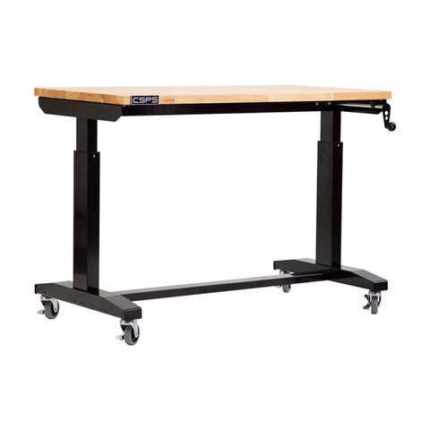 Bàn dụng cụ cao cấp nâng bằng cơ, có bánh xe 117cm CSPS-BDC VNLT117XDB12