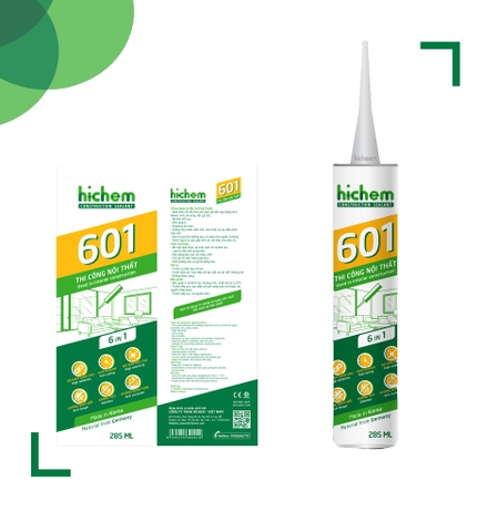 Keo silicol HICHEM 601 Plus màu trắng ( White ) - 601P-White