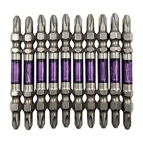 [ Bán lẻ ] Vỉ 10 mũi bắn vít 2 đầu có từ tính dài 65mm Anex ARTS-14M+2x65