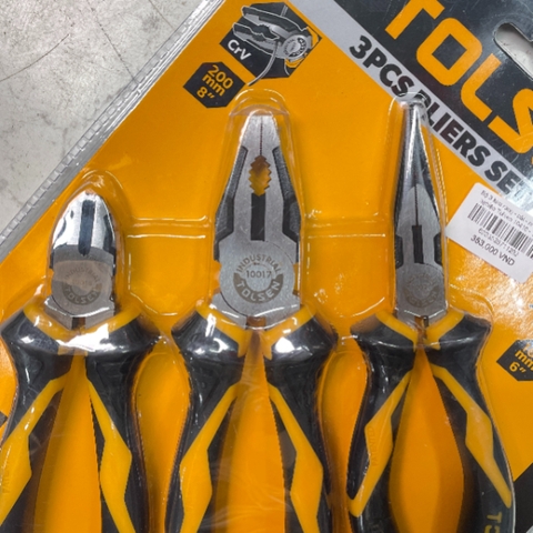 Bộ 3 kìm răng - cắt - nhọn công nghiệp Tolsen 10410
