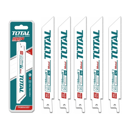 Bộ 5 lưỡi cưa  kiếm 150mm cắt  kim loại Total  TRSB922EF