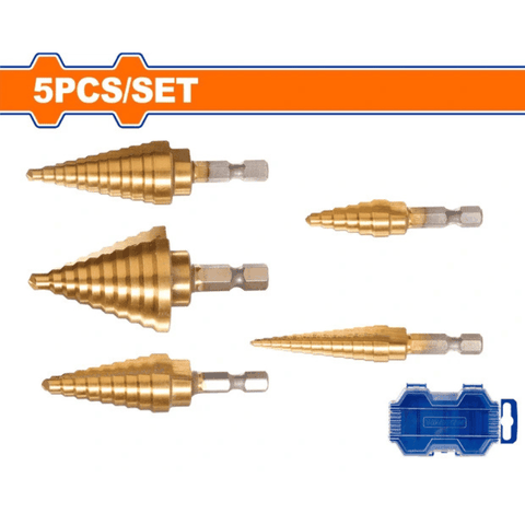 Bộ 5 mũi khoan tháp chuôi lục giác Wadfow WJD3405