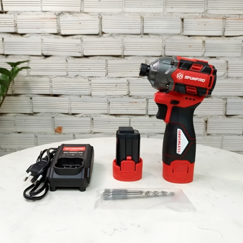 Bộ máy bắt vít pin 16V lực 150N.m (2 pin + 1 sạc) Sfunpro S2AH7916D