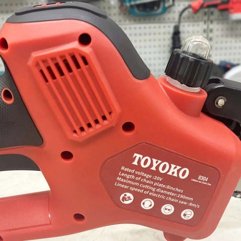 Bộ máy cưa xích pin M21V 190mm Toyoko T8304F (2 pin +1 sạc)