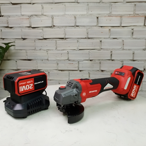 Bộ máy mài góc pin 100mm (2 pin +1 sạc) Sfunpro SFD20G100A.2