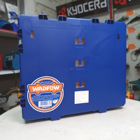 Bộ tủ gồm 9 khay nhựa đựng linh kiện (dạng kín) 380x155x320mm Wadfow WTB8331