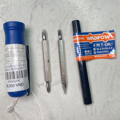 Bộ Tua vít bỏ túi 4 trong 1 Wadfow WSS2J04