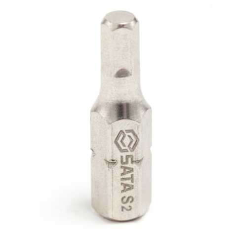 Bộ 5 đầu tua vít thẳng bằng thép dài 25mm Sata 59252