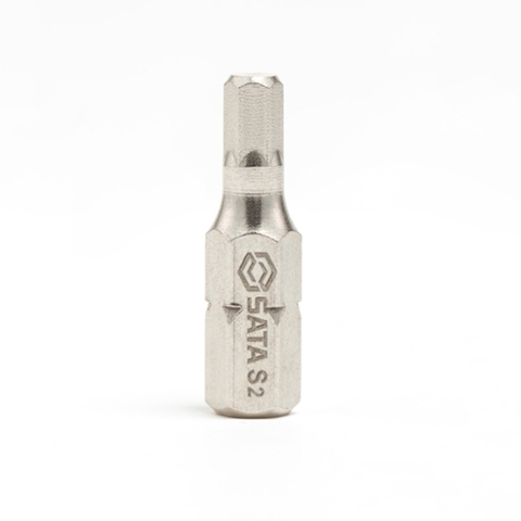 Bộ 5 đầu tua vít thẳng bằng thép dài 25mm Sata 59252