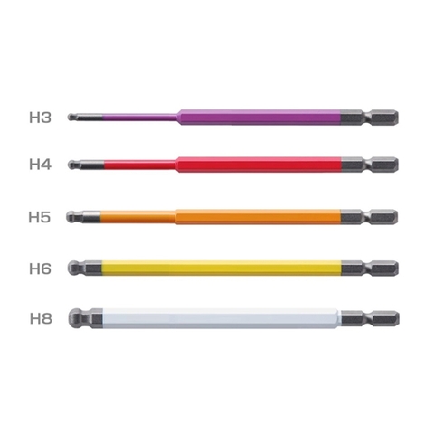 Bộ 5 mũi bắn vít đầu lục giác bi 3,4,5,6,8x150mm Anex ACBP5-150L