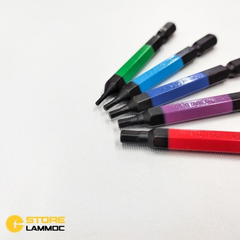 Bộ 9 mũi bắn vít đầu lục giác dài 65mm Anex ACHX9-65L