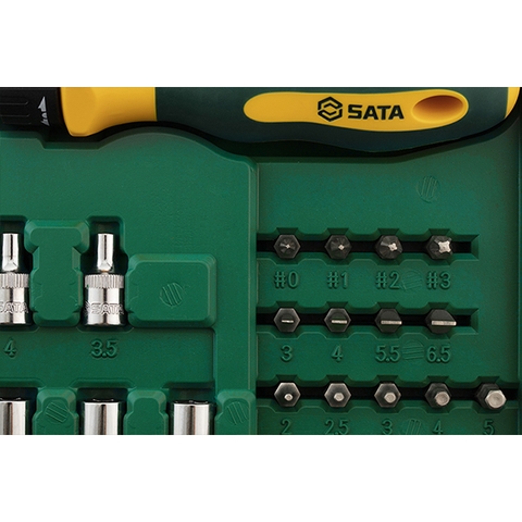 Bộ cờ lê 1/4inch (bộ 60 cái) Sata 09324