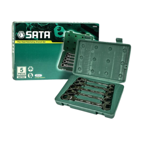 Bộ cờ lê lắc léo tự động 5 chi tiết: 10, 11, 12, 13, 14 mm Sata 09082