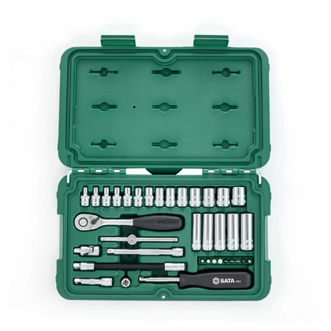 Bộ đầu tuýp 25 chi tiết 1/4inch Sata 09001