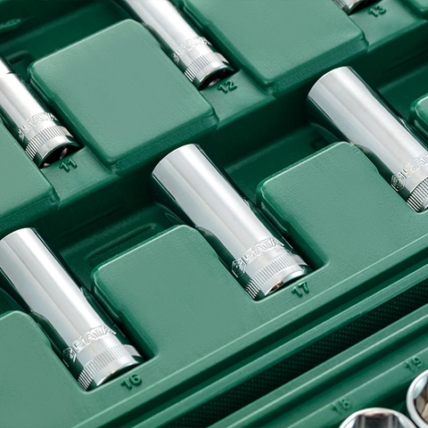 Bộ đầu tuýp 8inch (bộ 60 cái) Sata 09004