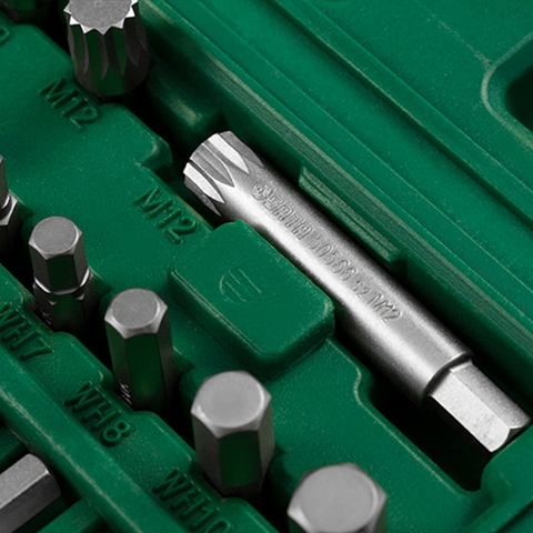 Bộ đầu tuýp dạng gắn tua vít 8mm Sata 09327