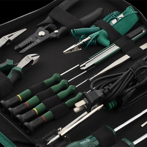 Bộ dụng cụ sửa chữa điện cầm tay 22 món Sata 03720