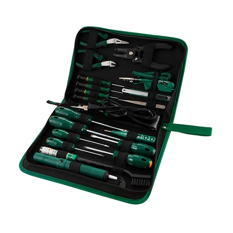 Bộ dụng cụ sửa chữa điện cầm tay 22 món Sata 03720