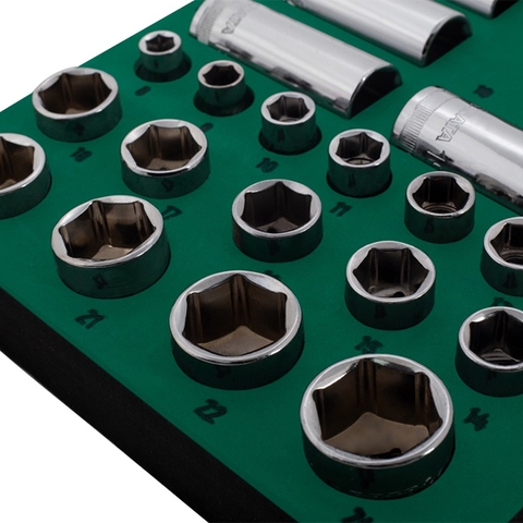 Bộ khay đầu tuýp 33 chi tiết 3/8inch Sata 09902