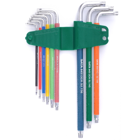 Bộ lục giác bông sao có lỗ 9 chi tiết TORX HEX SATA  - 09702CH