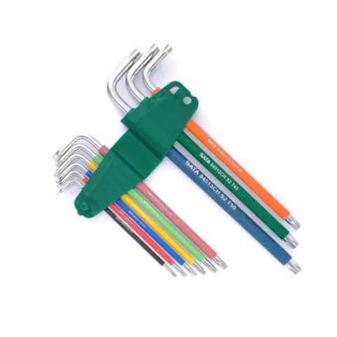 Bộ lục giác bông sao có lỗ 9 chi tiết T10-T50 Sata 09702CH