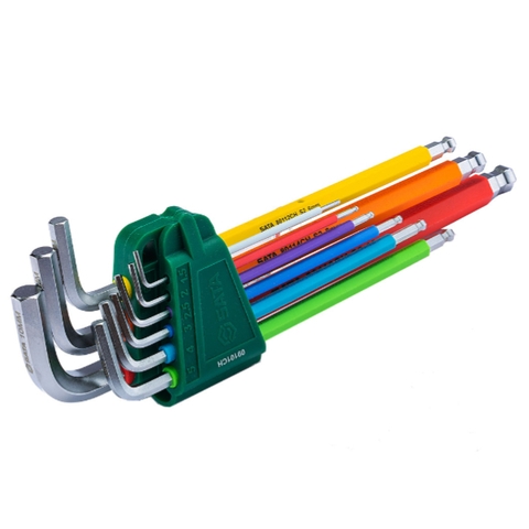 Bộ lục giác đầu bi Sata 09101CH 9 cây