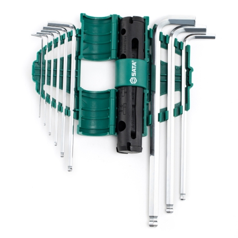 Bộ lục giác đầu bi Sata 09124 loại dài 9 chi tiết