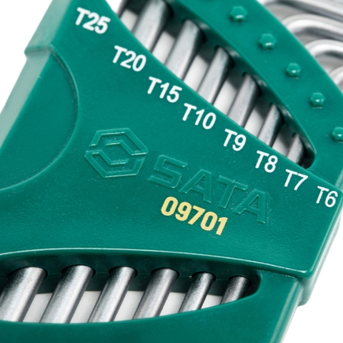 Bộ lục giác sao loại dài 8 chi tiết Sata 09701