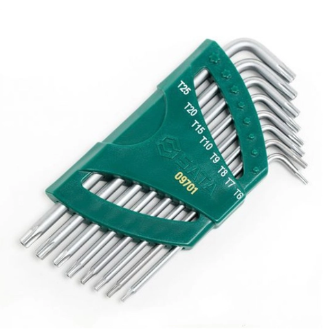 Bộ lục giác sao loại dài 8 chi tiết Sata 09701