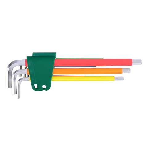 Bộ lục giác thẳng loại dài 9 chi tiết hệ mét Sata 09103CH