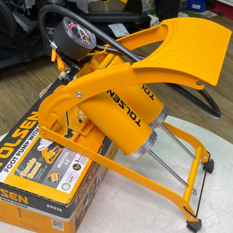 Bơm xe 2 ống dạng đạp chân Tolsen 65510