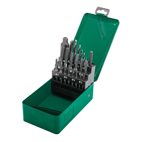 Bộ mũi khoan và taro ren trong (bộ 22 cái) Sata 50454