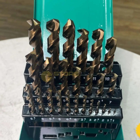 Bộ mũi khoan xoắn Cobalt (bộ 25 cái) Sata 52825