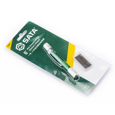 Bộ tua vít đa năng Sata 6 chi tiết thép CrVMo - 03141