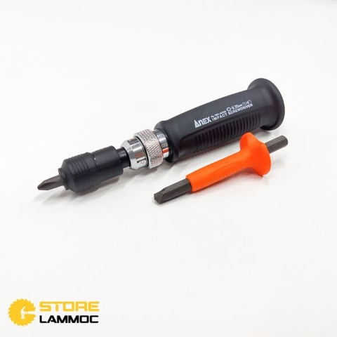 Bộ tua vít đóng kèm đầu mở vít tòe đầu Anex No.1903-N