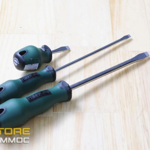 Tua vít dẹp 6x38mm, 6x100mm, 6x150mm, 6x200mm Sata 63411, 63412, 63413, 63414 loại T