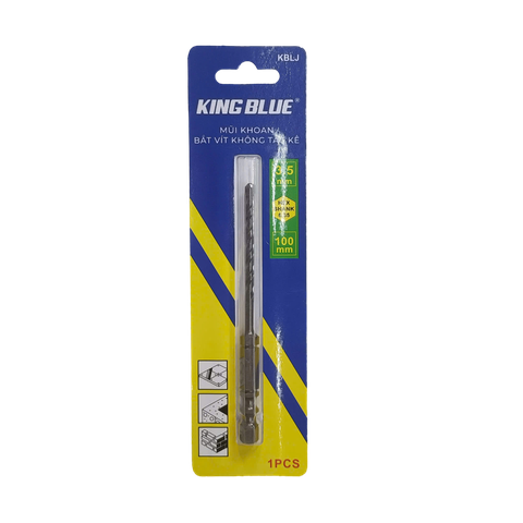 Mũi khoan tường đa năng 3.5mm dòng không tắc kê Kingblue KBLJ-03.5x100