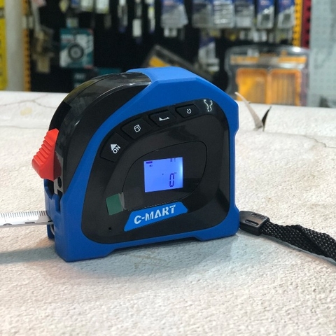 Thước cuộn đo điện tử Lazer 40m kết hợp dây kéo 5m Cmart D0028B