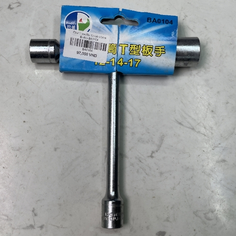 Cần tuýp chữ T ba đầu 12-14-17mm Buddy BA0104
