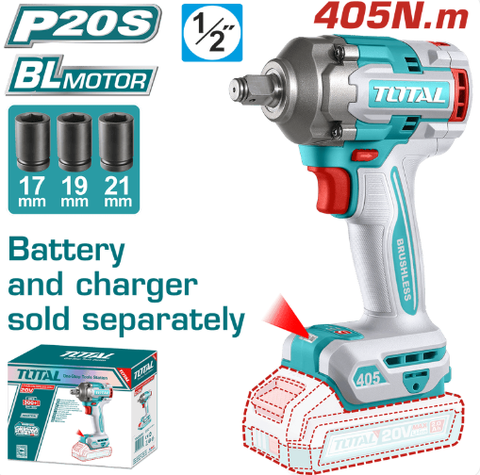 Máy Siết Bulong TOTAL TIWLI20451 Pin Lithium ion 20v - Thân máy